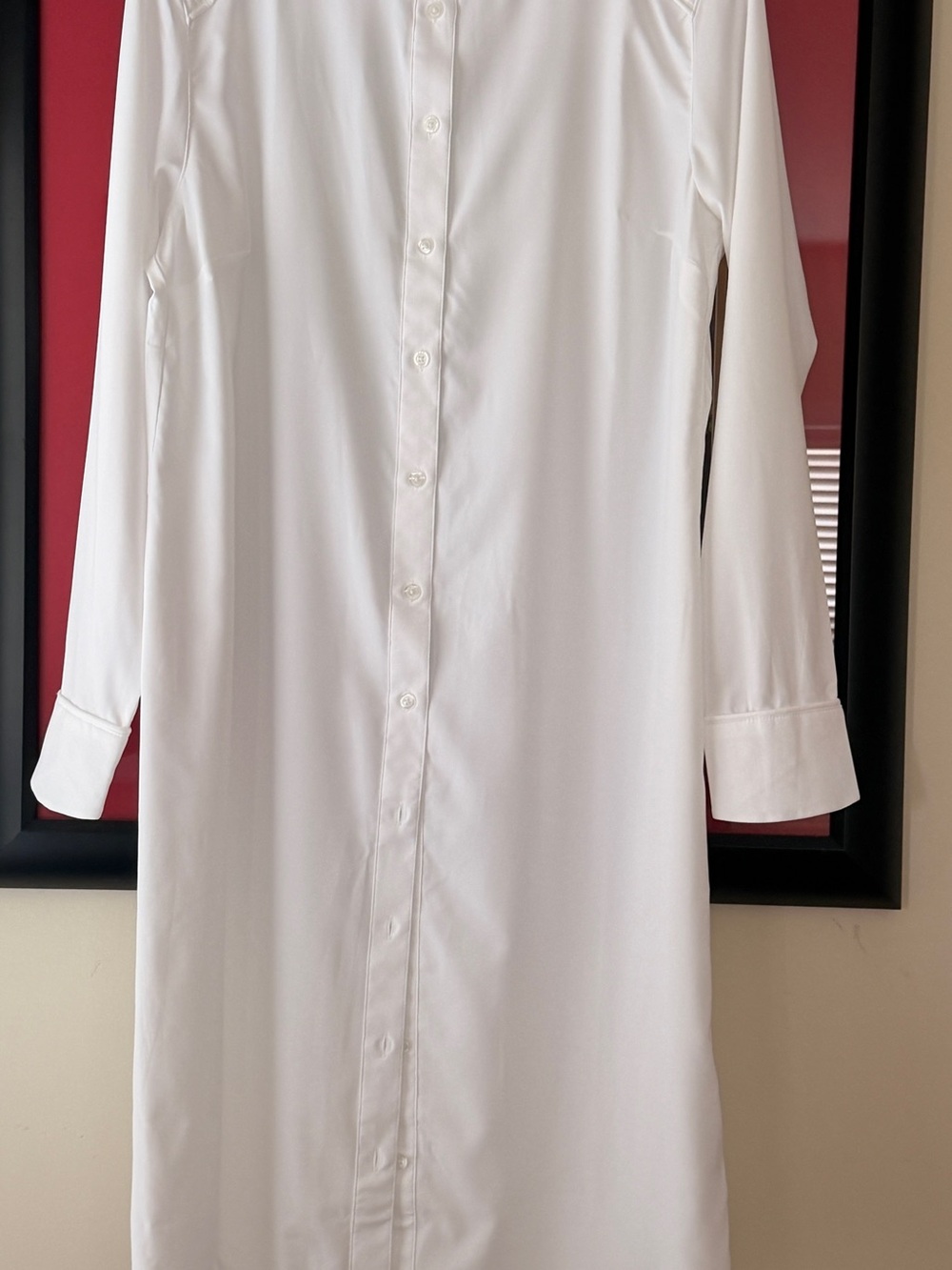 Coolibar White Maxi Shirt Dress
